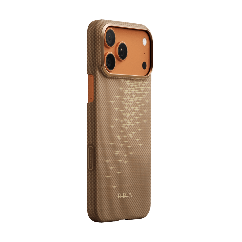 Pitaka для iPhone 17 Pro Max Golden Glint
